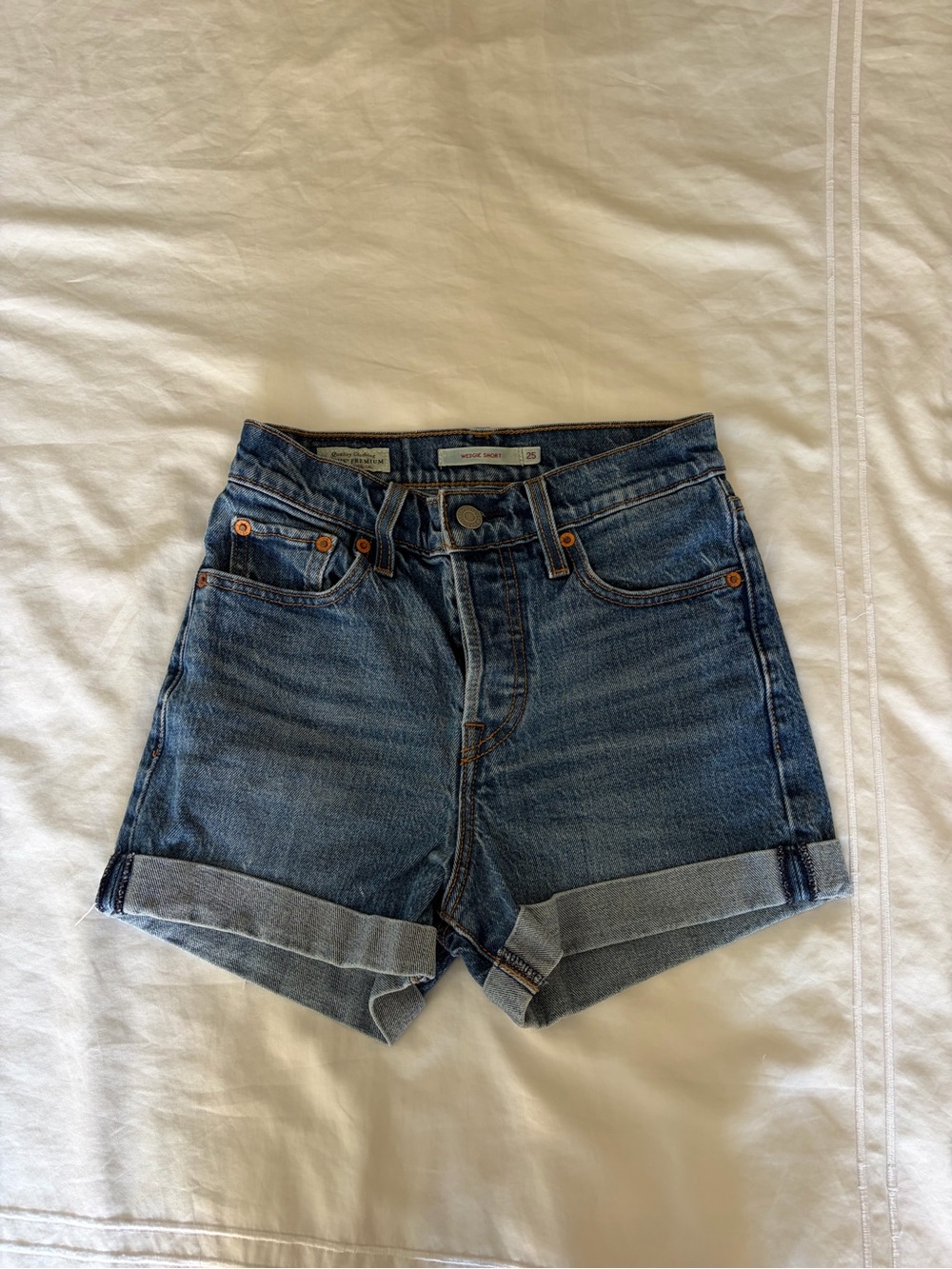 Levi's Blue Denim Shorts Size 25